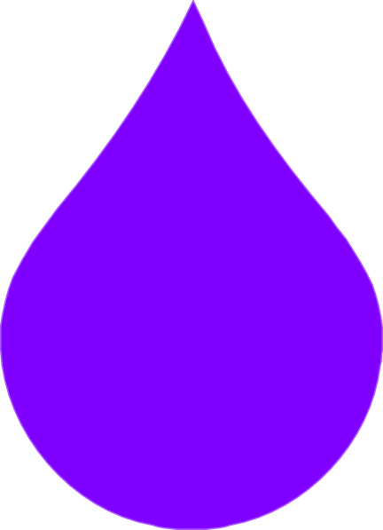 Image Stock Collection Of Free Dropt Colorful Download - Purple Rain Drop Transparent (432x597), Png Download