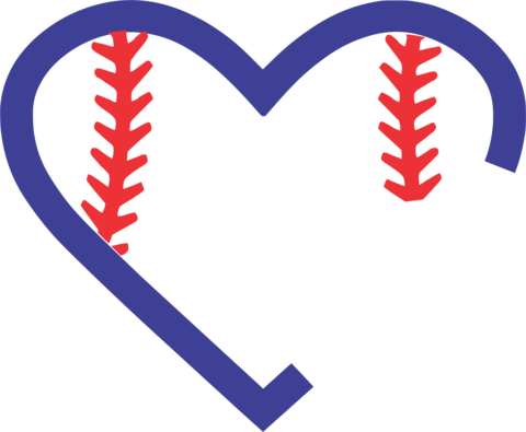 Picture Transparent Download Baseball Heart Clipart - Baseball Clip Art (480x395), Png Download