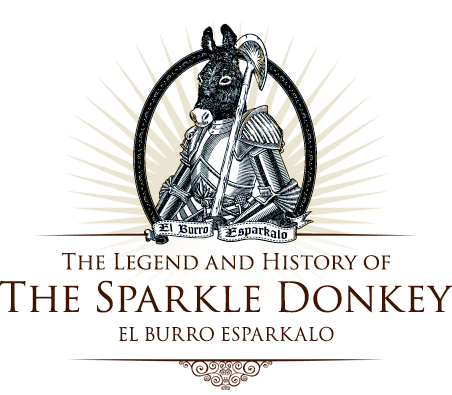 Sparkle Donkey Logo - Statue (452x395), Png Download