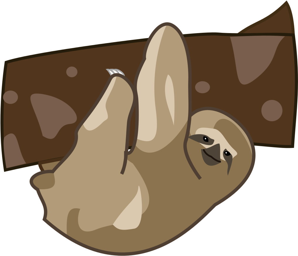 File - Sloth Cartoon - Svg - Sloth Cartoon Png (1024x1024), Png Download