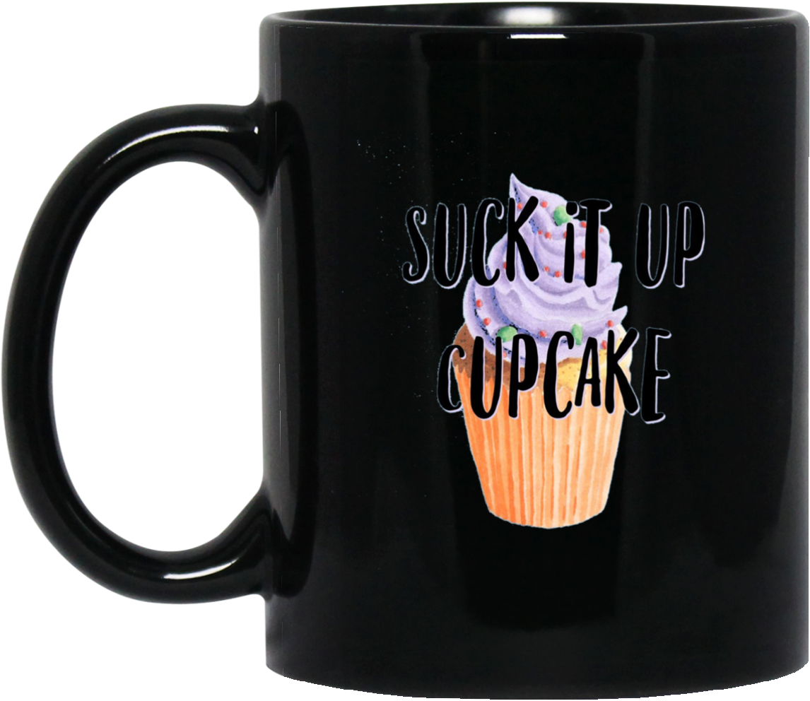 Cupcakes Suck It Up Cupcake Watercolor Food Funny Cute - Happy 66th Birthday Dad (1155x1155), Png Download