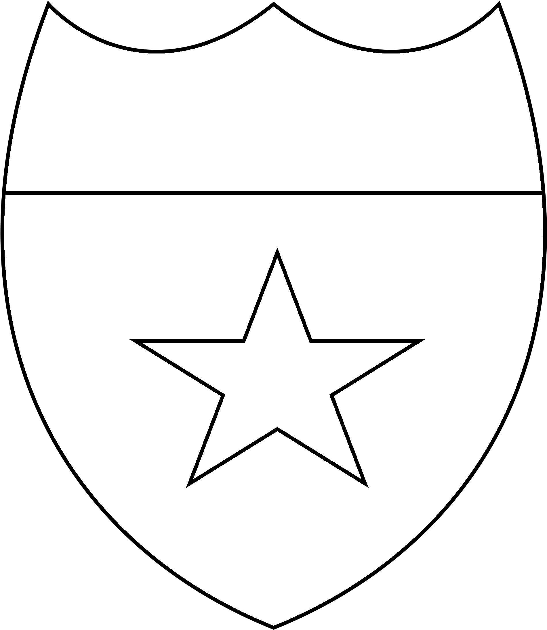 White Star Adinkerke Logo Black And White - Circle (2400x2400), Png Download