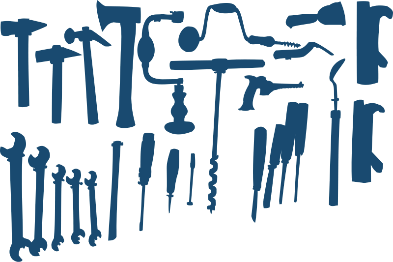 This Graphics Is Tools On The Wall About Axe, Axe, - Diy Tools Clipart (800x533), Png Download