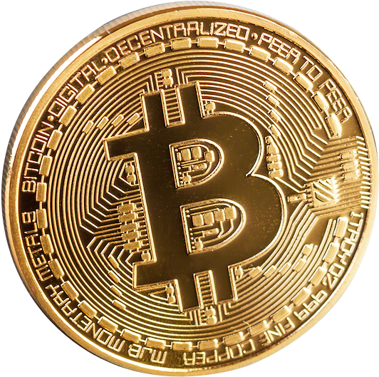 Bitcoin Png Transparent Image - Gold Bitcoin Coin Png (500x502), Png Download