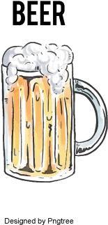 Beautiful Cartoon Hand Painted Summer Drink Beer, Aestheticism, - Beer (360x360), Png Download