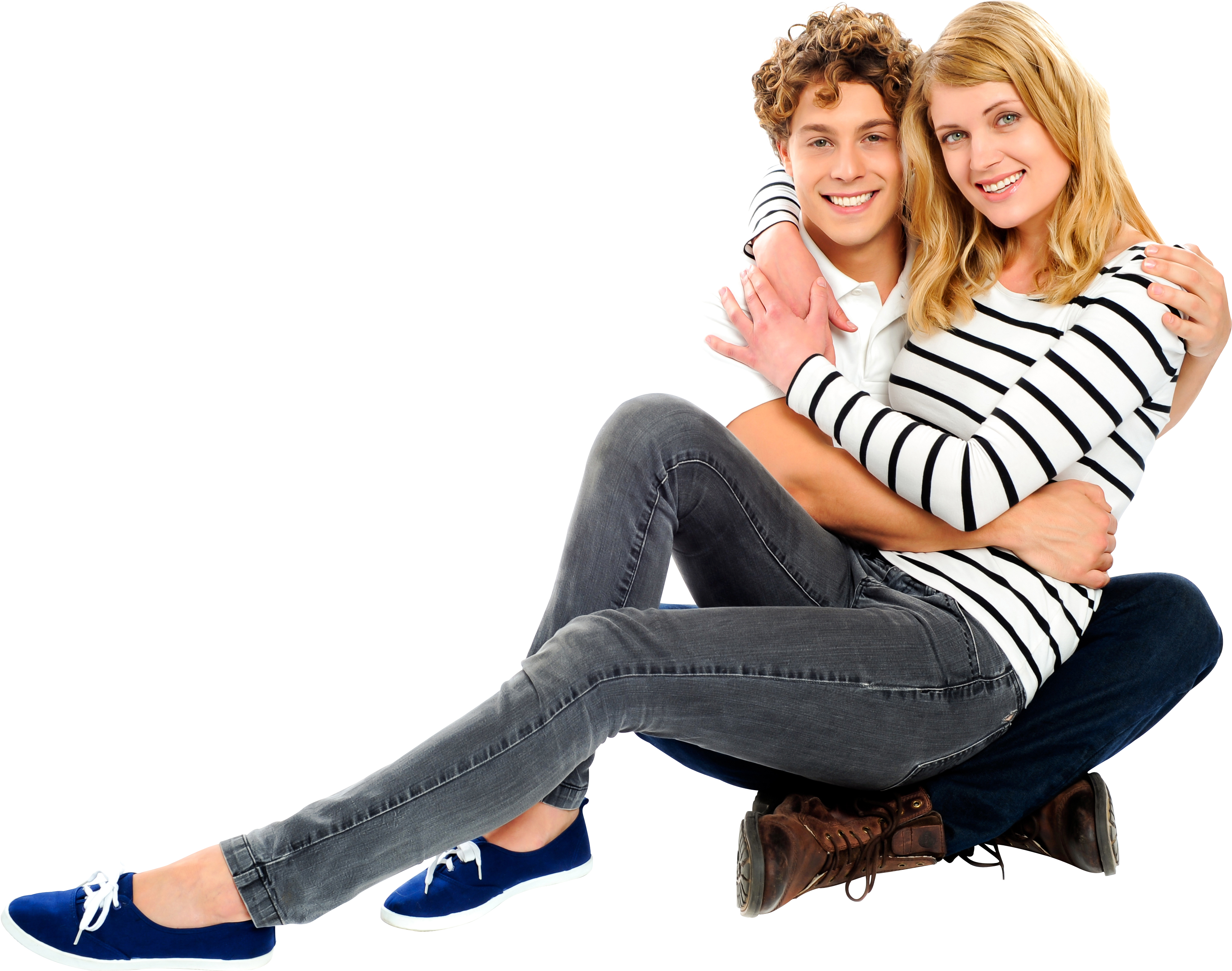 Sitting On Girlfriend's Lap (3991x3136), Png Download