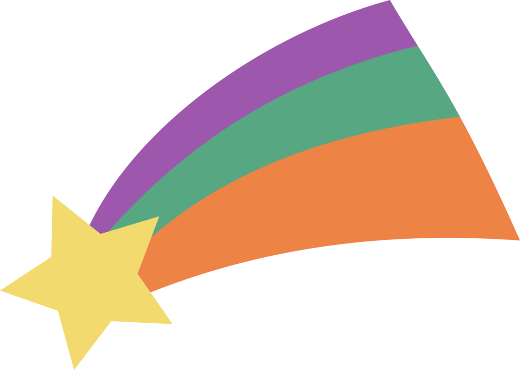 Flat Design Shooting Star Transparent Png - Gravity Falls Estrella Fugaz (1024x728), Png Download