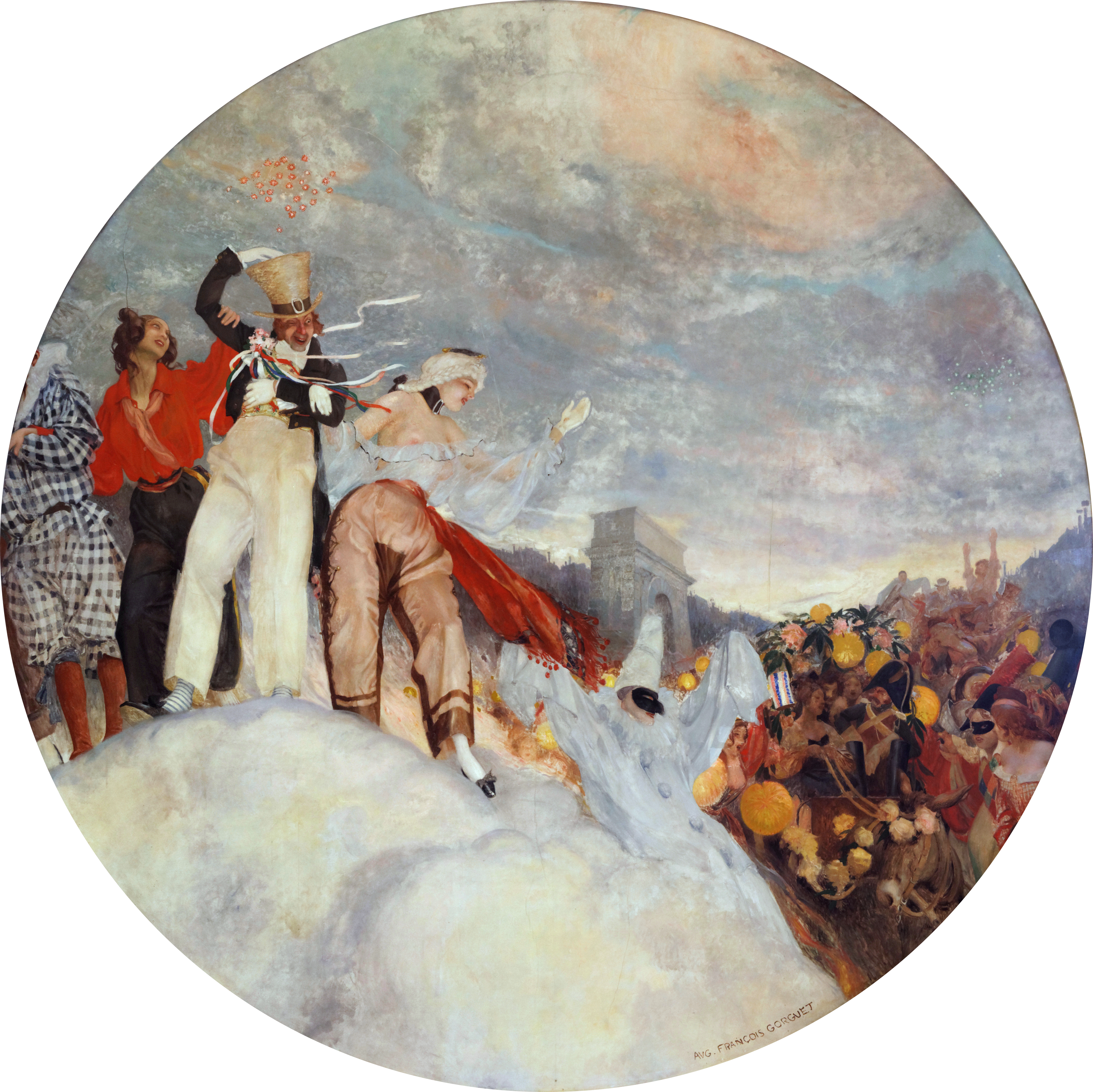 Paris, Mairie Du 10e Arrdt, Salle Des Fêtes, Auguste (3950x3945), Png Download