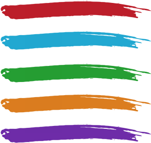 Colorful Watercolor Brush Strokes Collection Set, Brush - Drawing (360x360), Png Download