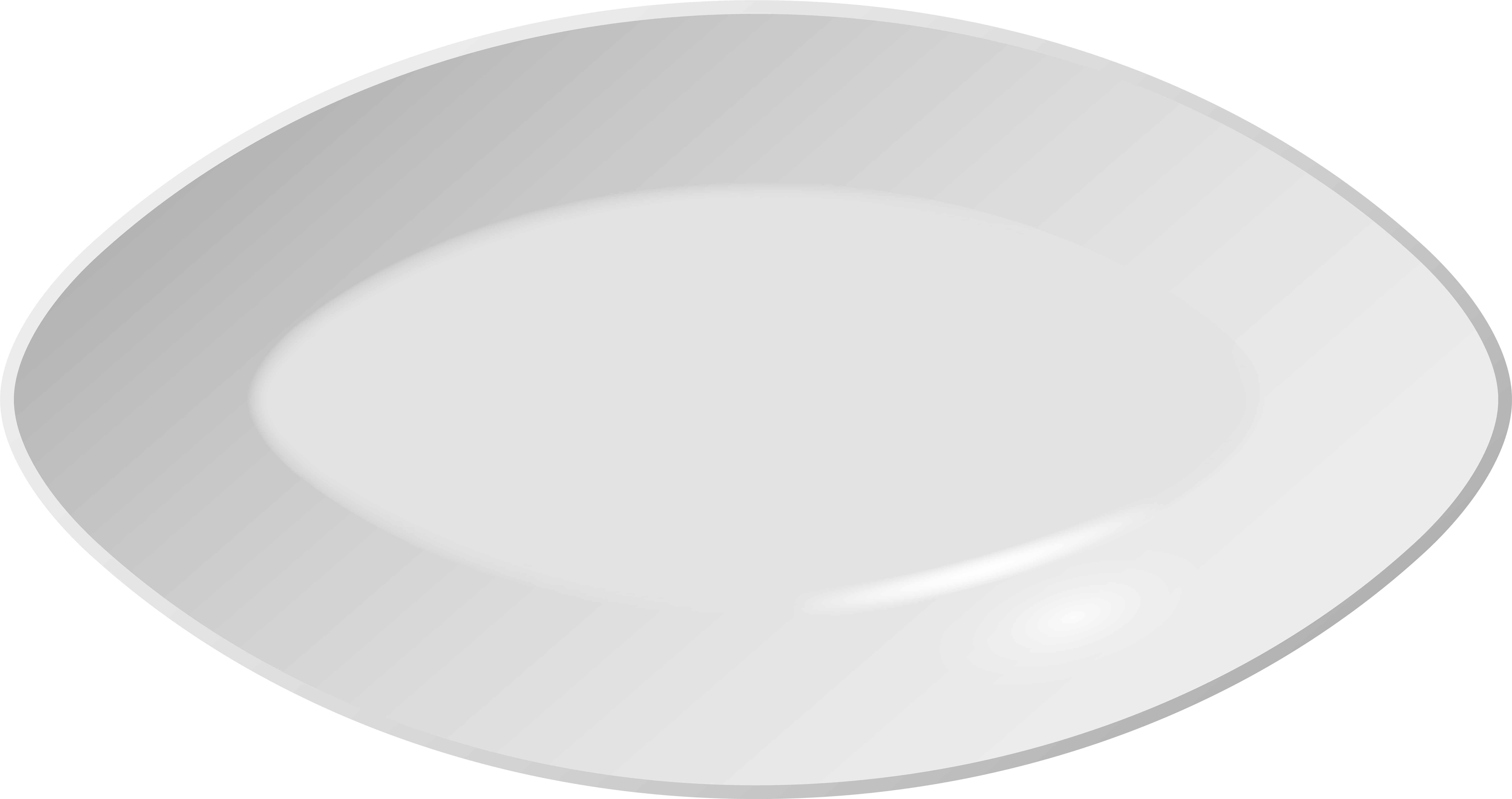 White Plate Png Clip Art - Transparent Background White Plate (8000x4229), Png Download