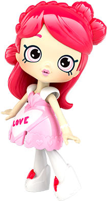 Valentina Hearts - Shopkins Shoppies Valentina Hearts (575x475), Png Download