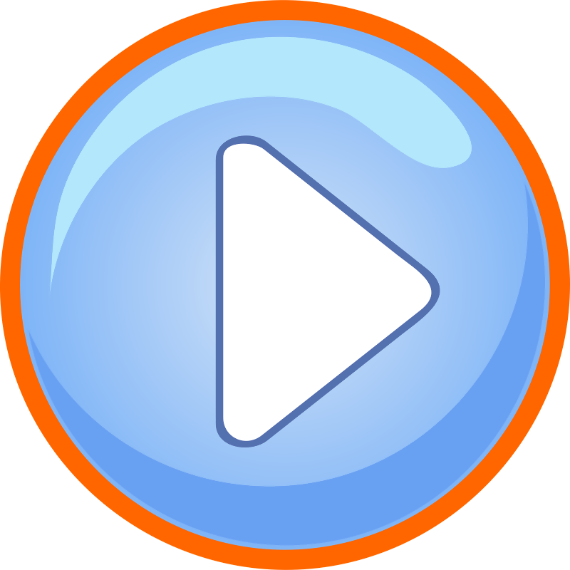 The Blue Play Button Has The Focus - Game Play Button Png (800x800), Png Download