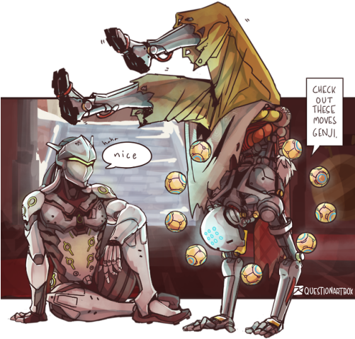 Don't Fall Over Though, - Overwatch (500x516), Png Download
