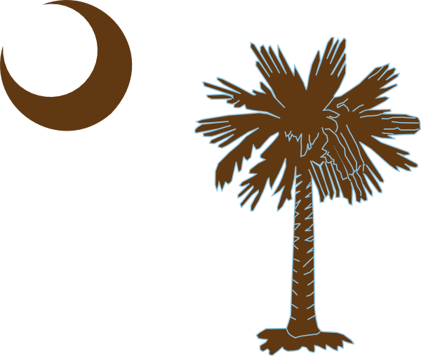 Royalty Free Download Sc Tree Clip Art At Clker Com - South Carolina Palmetto Tree Outline (600x507), Png Download