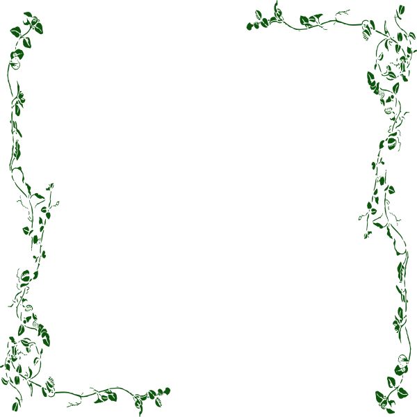 Ivy Vine Clip Art - Vine Border Png (600x600), Png Download