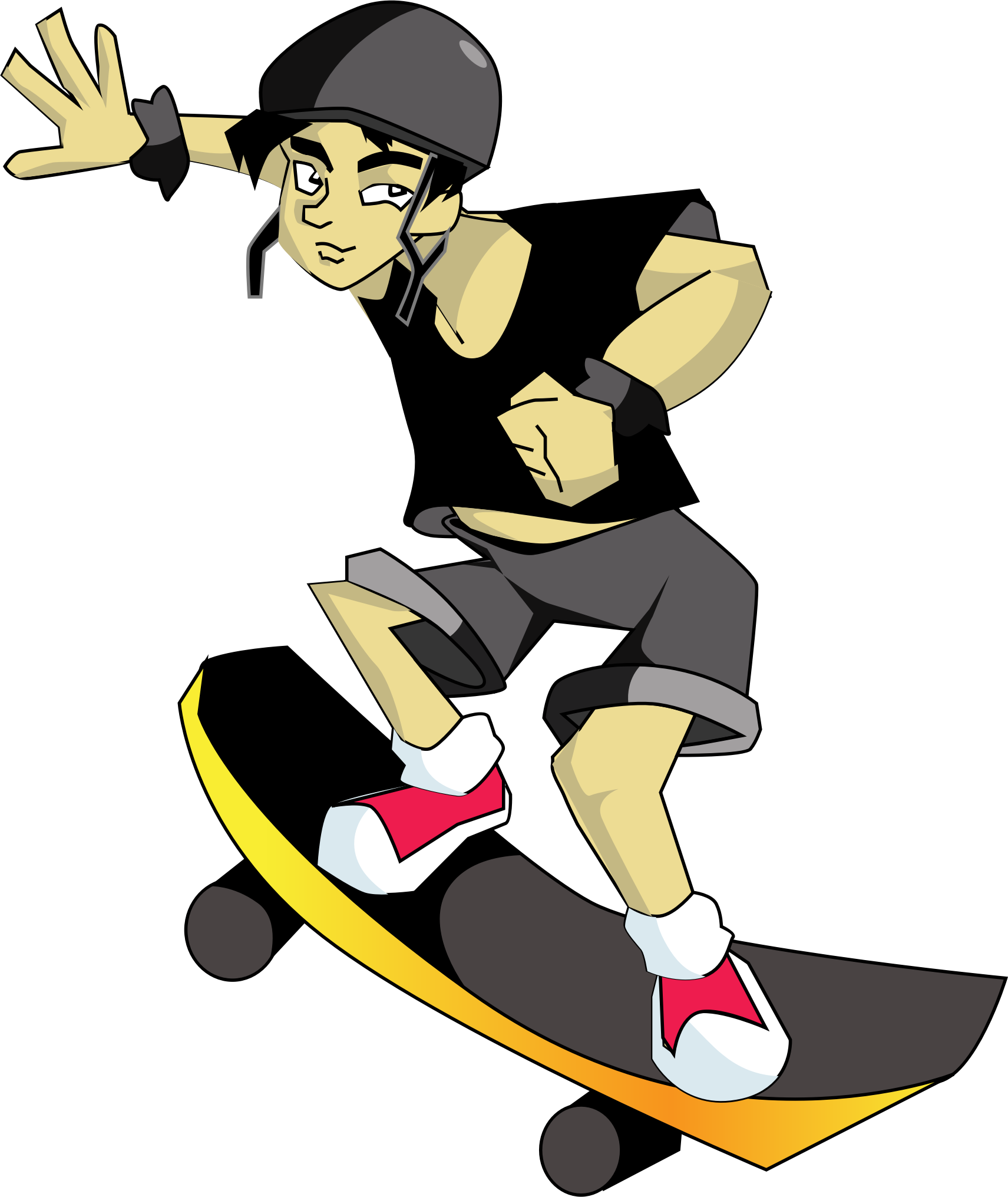 Skater Png (1711x2031), Png Download