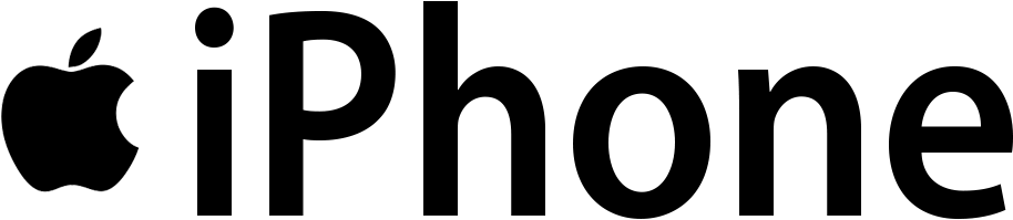 Iphone - Iphone Logo Png Transparent (1000x400), Png Download