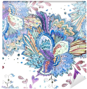 Colorful Seamless Texture With Magic Pattern - Watercolor Painting (400x400), Png Download