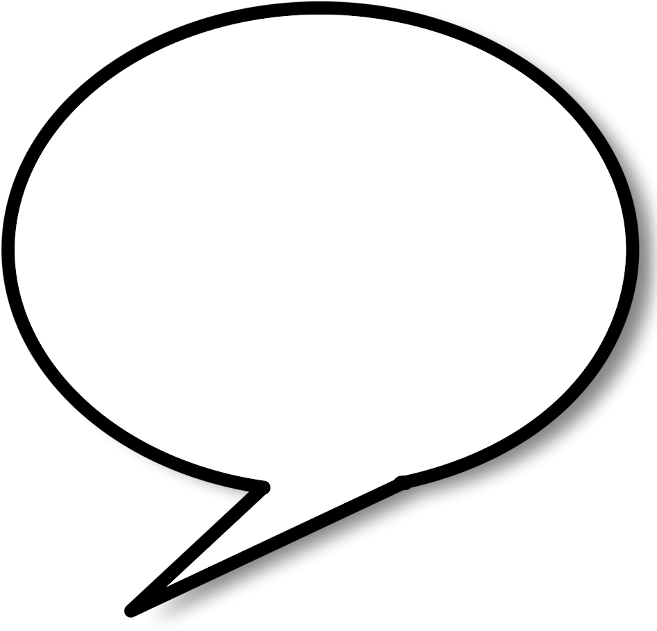 Cartoon Word Bubble - Clip Art Word Bubble (400x400), Png Download