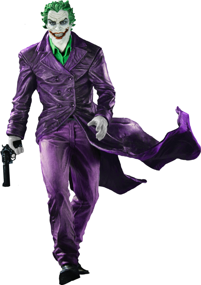 Download - Batman Black And White Lee Bermejo The Joker Statue (664x942), Png Download
