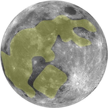 The Jade Rabbit On The Moon - Rabbit In The Moon (500x488), Png Download