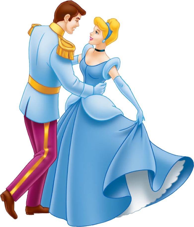 Cinderella And Prince Png (1000x1000), Png Download