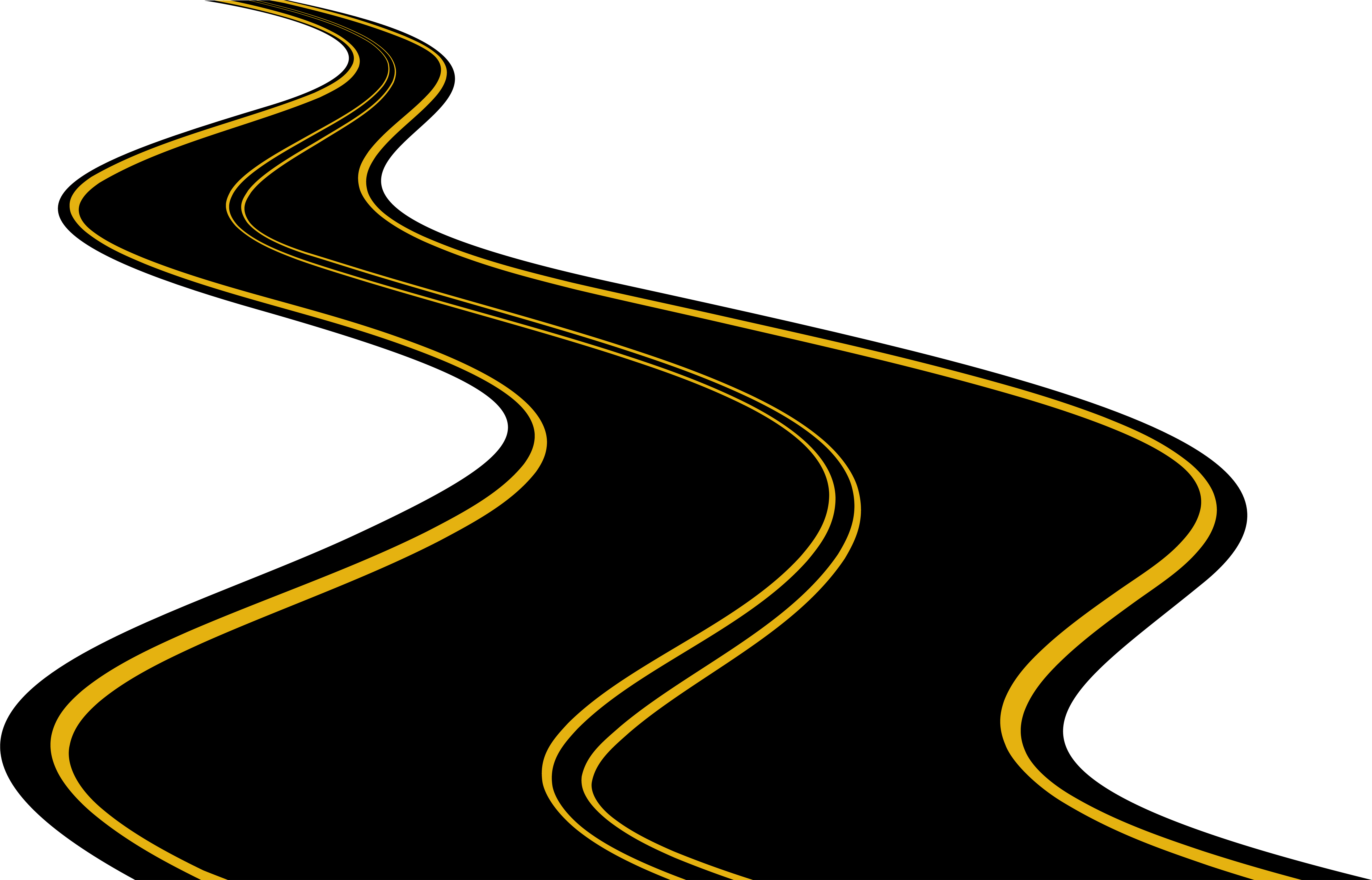 Road Clipart (8000x5069), Png Download