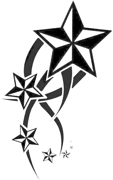 Free Icons Png - Star Drawings For Tattoos (415x634), Png Download