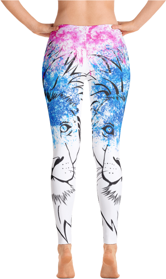 Happy Double Hooded Pied Frenchie Capri Leggings (1000x1000), Png Download