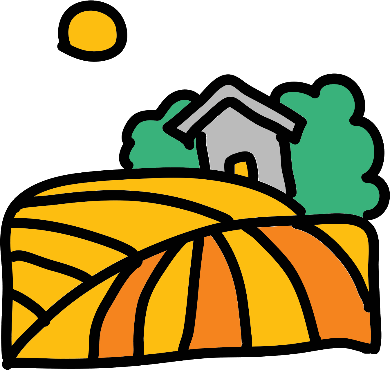 5288 0 71848 Field Plants Icon - Portable Network Graphics (1600x1600), Png Download
