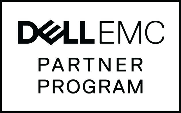 Dell Logo White Png - Dell Emc (630x394), Png Download