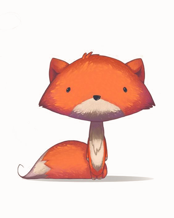 Red Fox Drawing Watercolor Painting Illustration - Red Fox Drawing (564x705), Png Download
