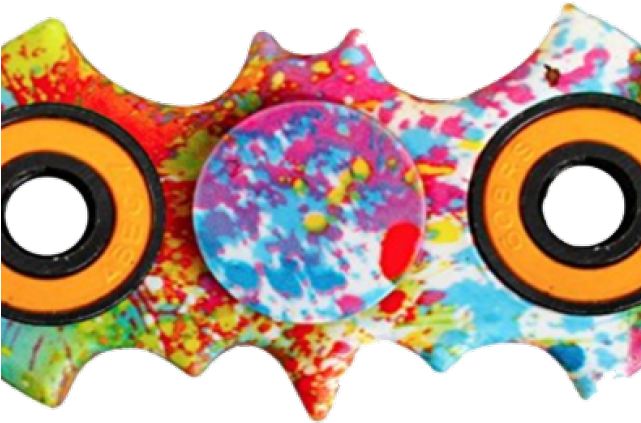 Fidget Spinner Clipart - Batman Tri-spinner Fidget Toy - Painted Batman Tri-spinner (640x480), Png Download