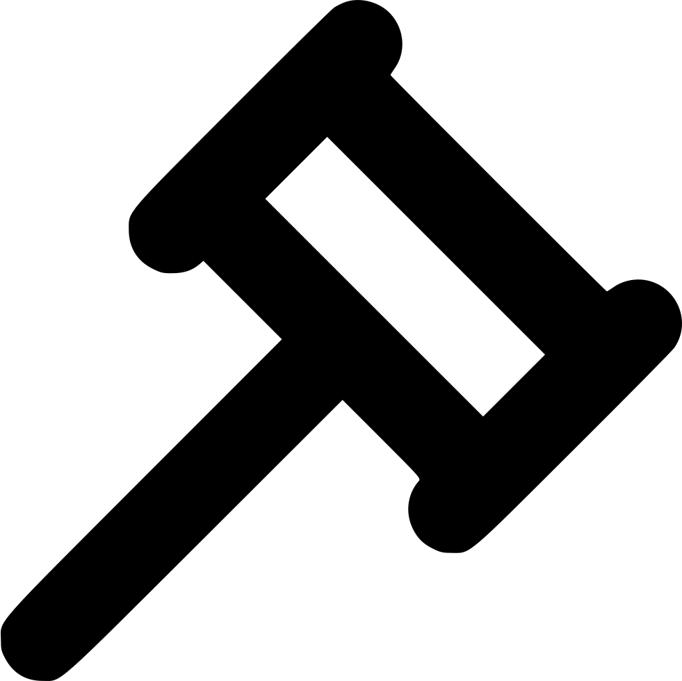 Gavel Comments - Subasta Icon (981x980), Png Download