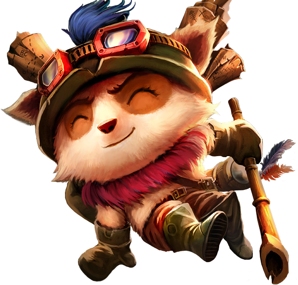 Personagens De Lol Png - Teemo Transparent (601x575), Png Download