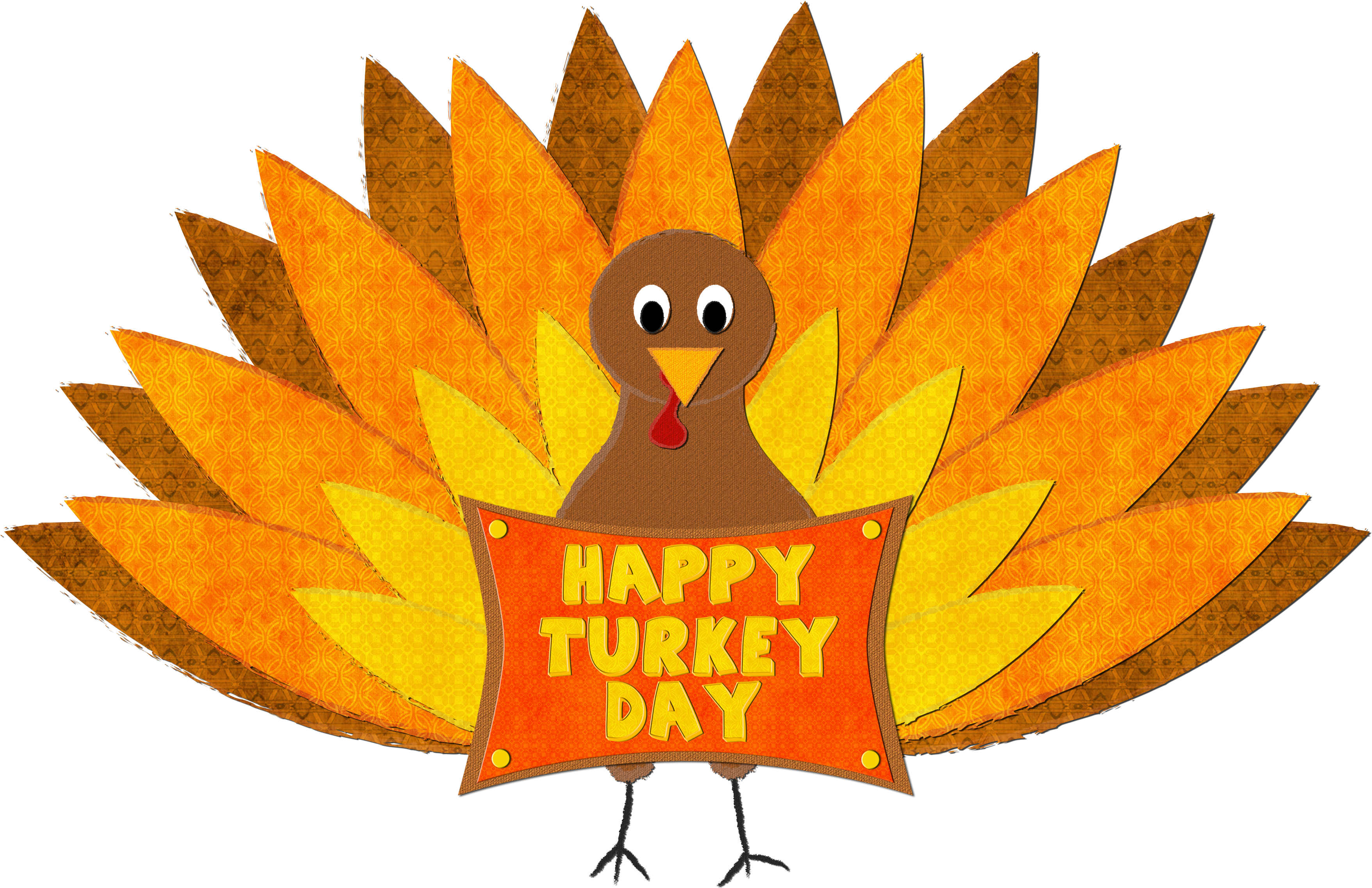 Cute Thanksgiving Turkey Clipart - Thanksgiving Food Drive Logo (3600x3600), Png Download