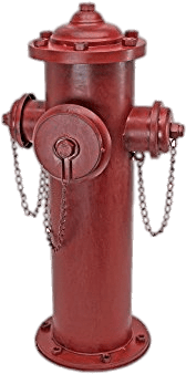 Fire Hydrant Secured With Chains Png - Design Toscano Vintage Metal Fire Hydrant Statue (355x355), Png Download