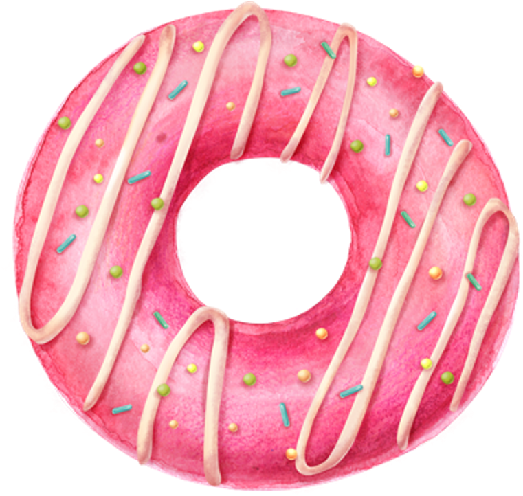 Donut Donuts Food Pink Sweet Desert Watercolors Waterco - We Donut Know What We Would Do Without You (1024x1024), Png Download