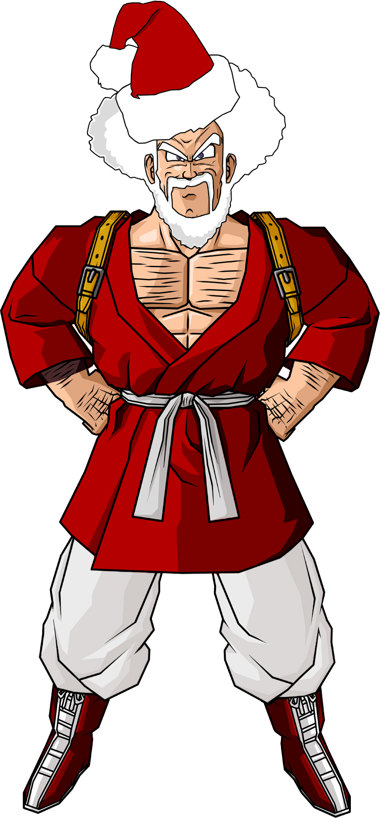 Mr - Santa - Mr Satan Super Sayayin (783x1684), Png Download