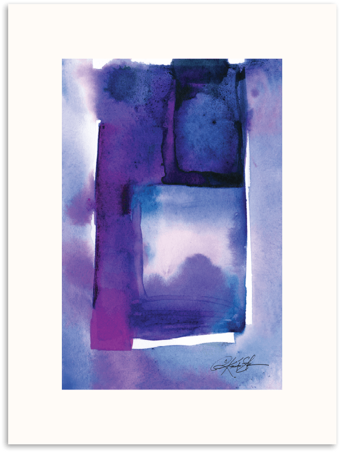 100kms P Watercolor Abstraction - Watercolour Abstraction 214 By Kathy Morton Stanion (900x900), Png Download