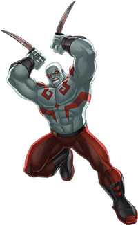 Guardians Of The Galaxy Awesome Mix - Drax The Destroyer Animated (384x374), Png Download