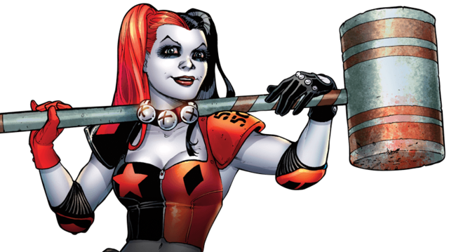 Harley Quinn Style - Harley Quinn Comic Png (640x359), Png Download