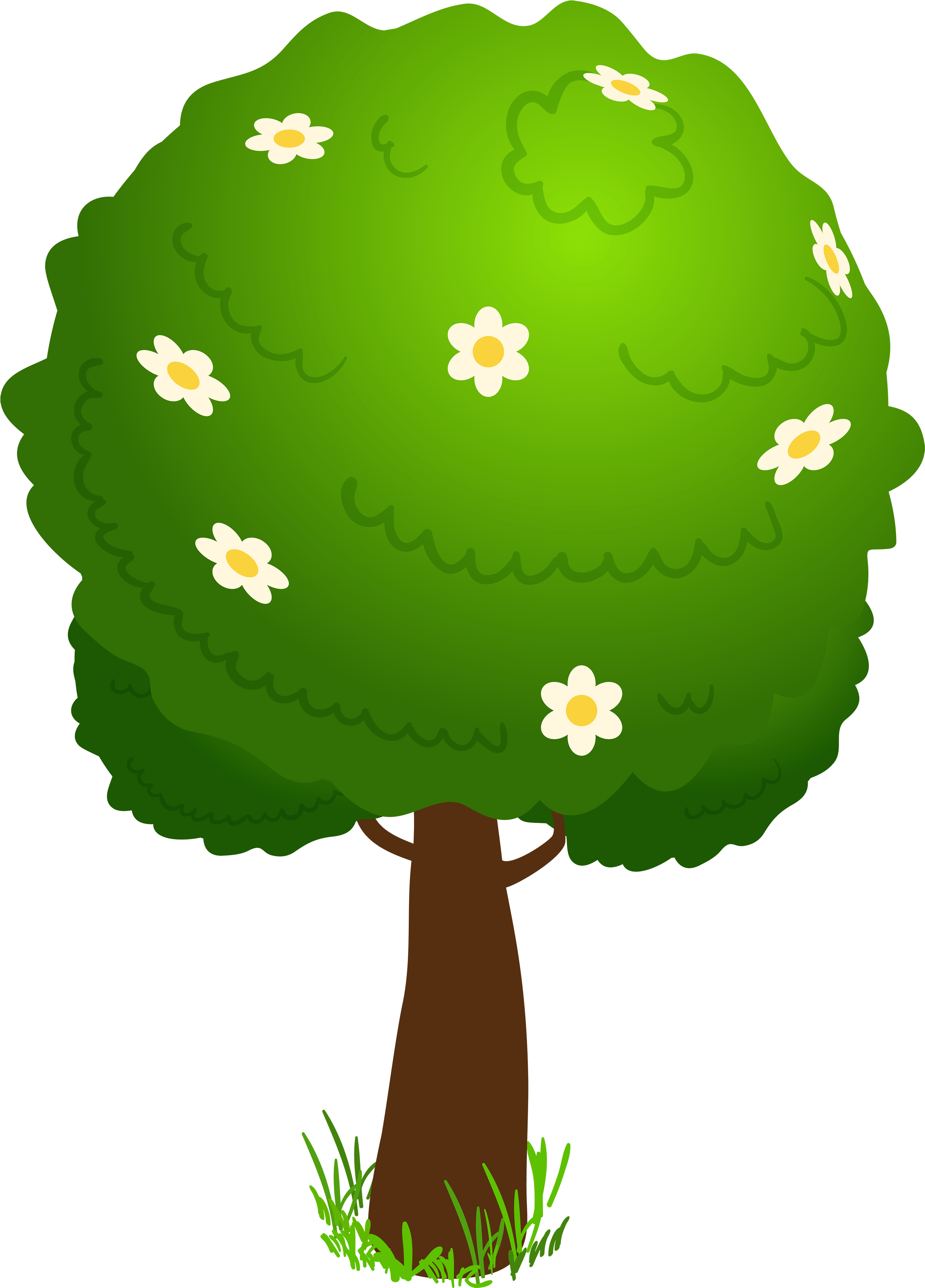 Deco Tree Png Clipart - Tree Cartoon Clipart Png (2872x4000), Png Download