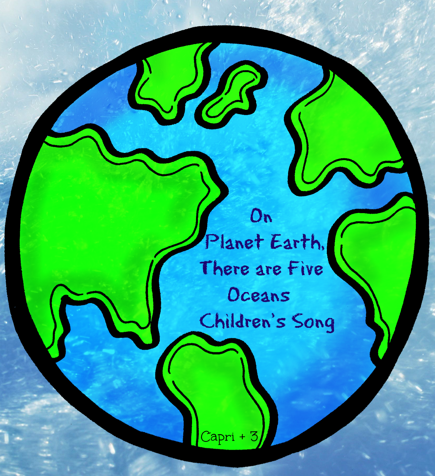 Clipart Earth Watercolor - Planet Earth For Preschoolers (1391x1525), Png Download