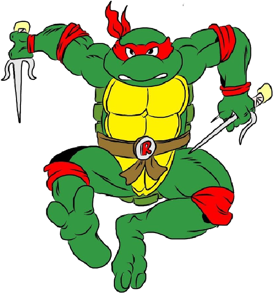 Teenage Mutant Ninja Turtles Clip Art - Teenage Mutant Ninja Turtles Cartoon Raphael (600x600), Png Download