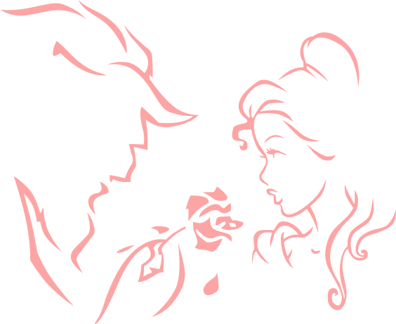 A Tale As Old As Time, Beauty And The Beast Review - Beauty And The Beast Cake Stencil (564x461), Png Download