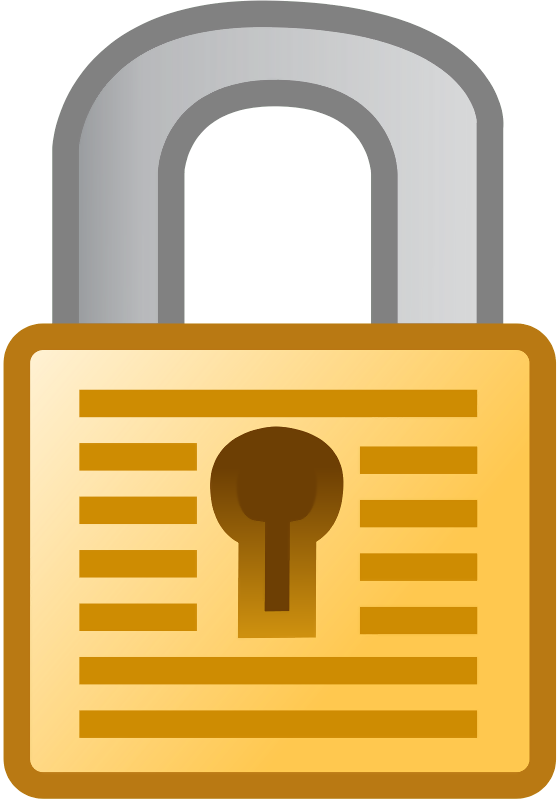 Padlock - Clip Art Pad Lock (560x800), Png Download