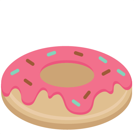 Donut Svg Scrapbook Cut File Cute Clipart Files For - Transparent Background Doughnut Clip Art (432x432), Png Download