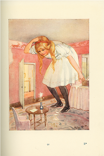 Tarrant - Alice In Wonderland Margaret Tarrant 1916 (650x645), Png Download