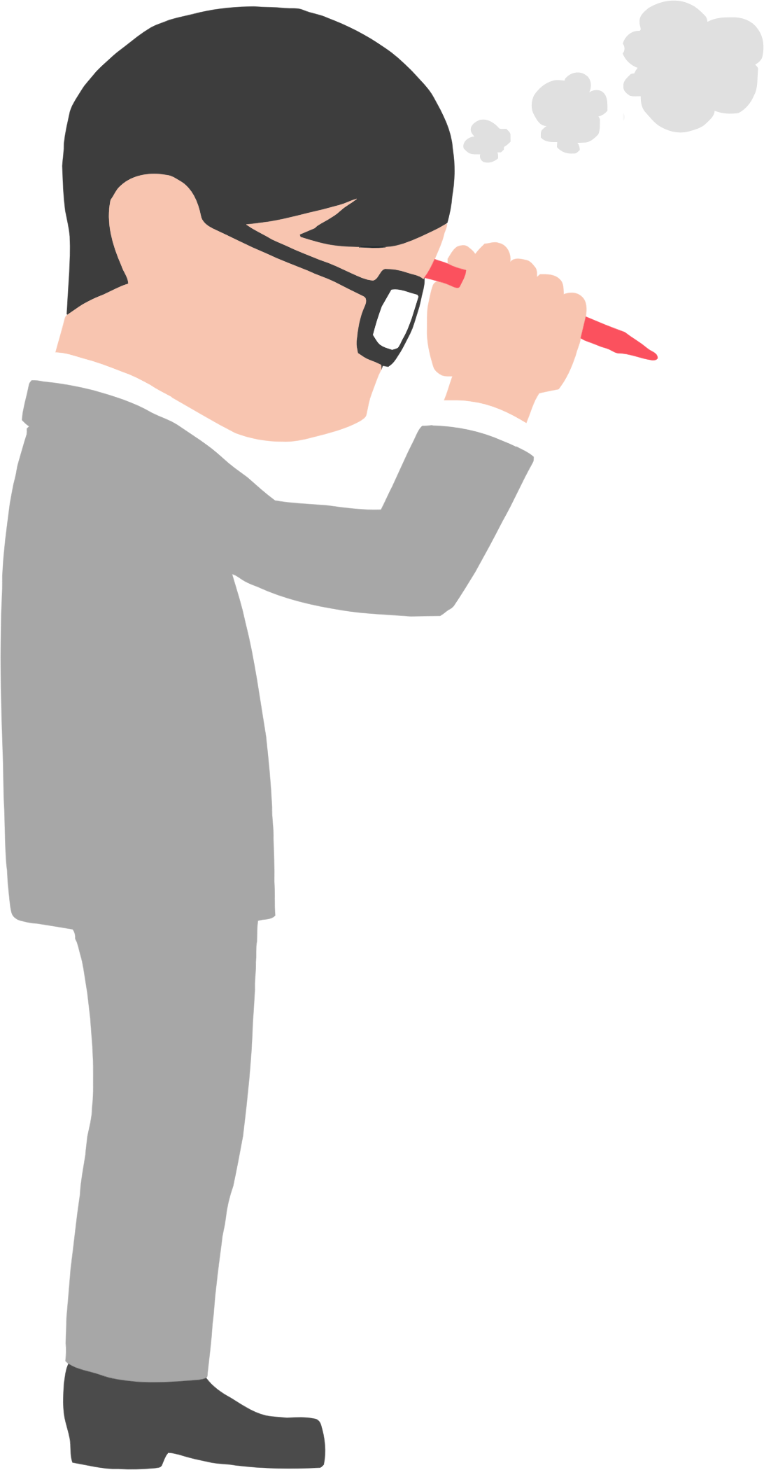 This Free Icons Png Design Of Man In Suit Thinking (1092x2100), Png Download